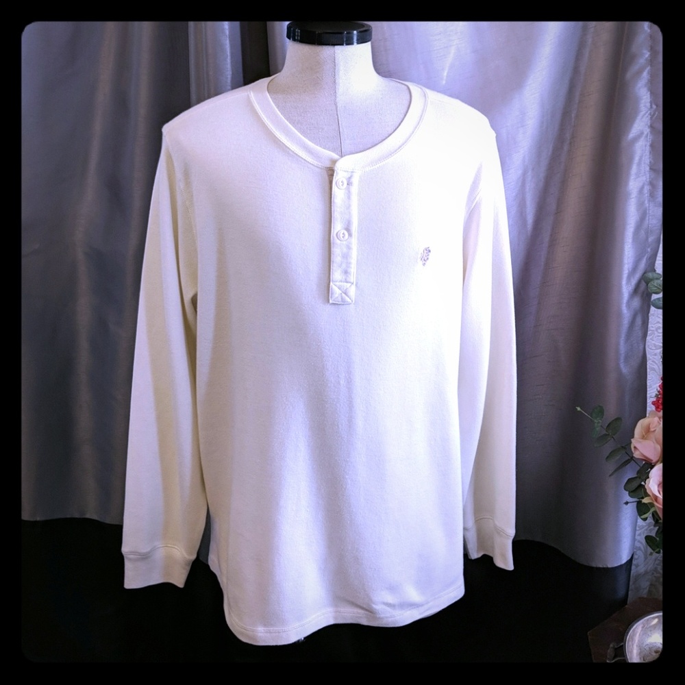 Stafford men's sift cream top shirt XXL